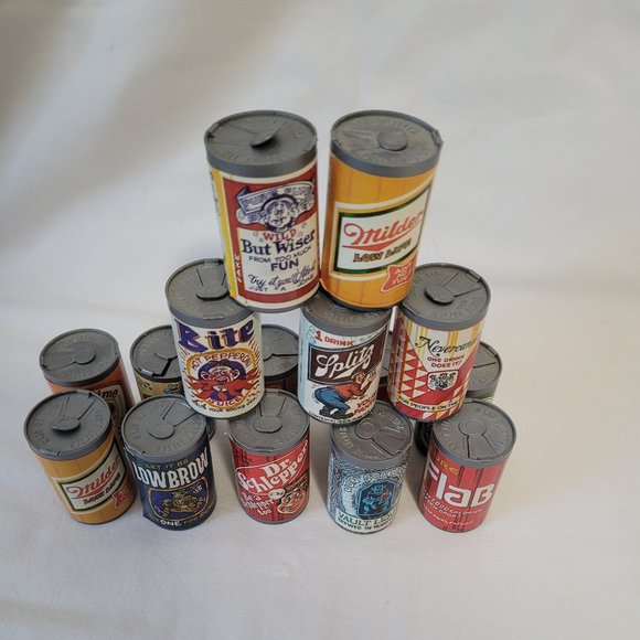 1980's Vintage Chug-a-Can Candy Lot of 15 Beer Soda Spoof Candy Cans - Picture 5 of 5